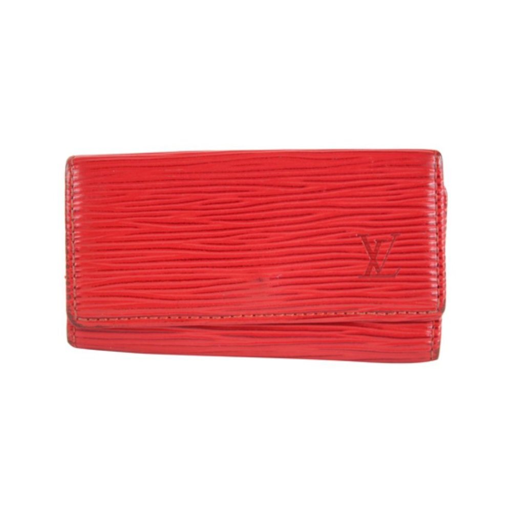 Louis Vuitton Red Epi Leather Multicles 4 Key Hold